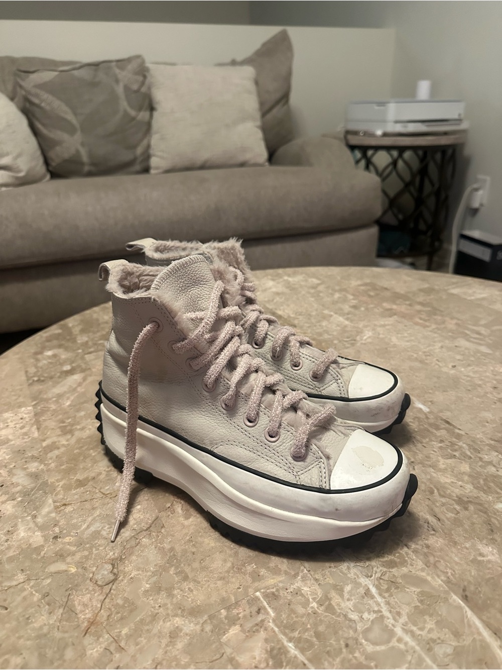 Converse Run Star Hike Hi "Cozy Club "Platform Unisex, Sz: 8,5